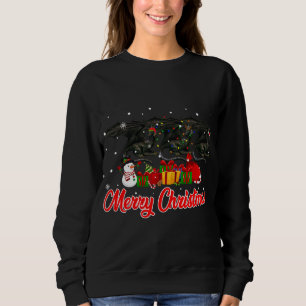 Sweatshirt Dragon Christmas Pajama Funny Noël Lumières Animau