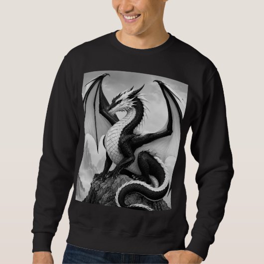 Sweatshirt Dragon de la Flamme de l'Ombre (Devant)