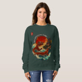 Sweatshirt Dragon du soleil de Crimson (Devant entier)