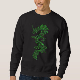 Sweatshirt Dragon esthétique Top Dragon Kanji