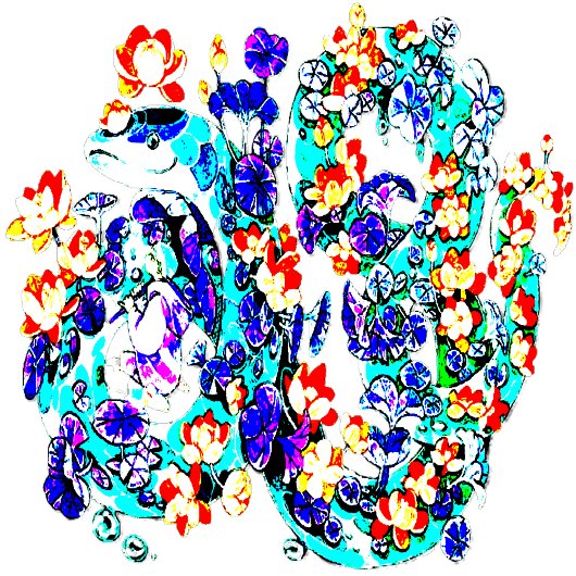 Sweatshirt dragon floral