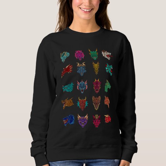 Sweatshirt Dragon Graphic (Devant)