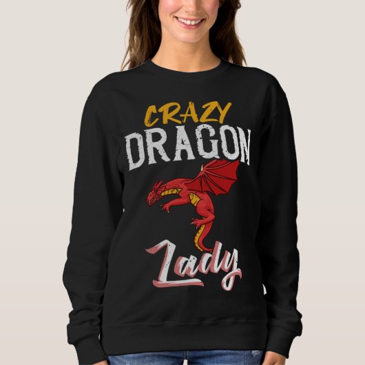 Sweatshirt Dragon Head  Cute Fantasy Creature  2 (Devant)