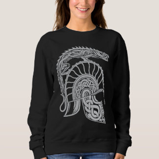 Sweatshirt Dragon Helm High Fantasy Norse Celtic Viking Greek