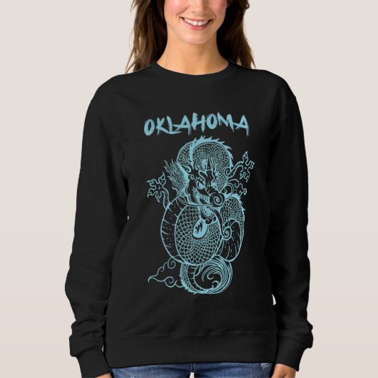 Sweatshirt Dragon japonais d'Oklahoma (Devant)