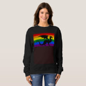 Sweatshirt Dragon Love Gay Pride Flag Aesthetic Mythical Fant (Devant entier)