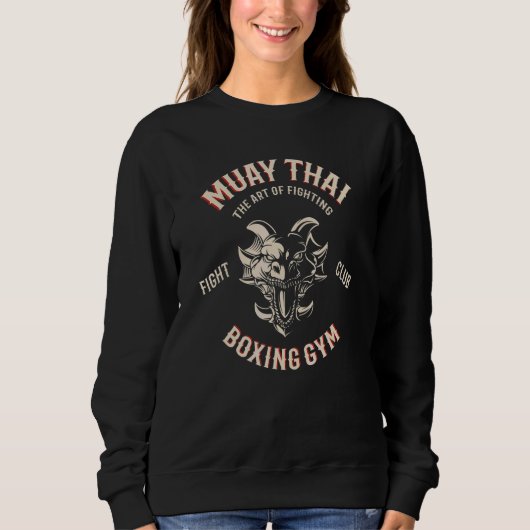 Sweatshirt Dragon Muay Thai Combat MMA Boxe Thaïlandaise (Devant)
