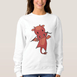 Sweatshirt Dragon Red Fairy Tale Cute Animaux Pour Enfants