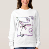 Sweatshirt Dragonfly Abstrait Wearable Art (Devant)