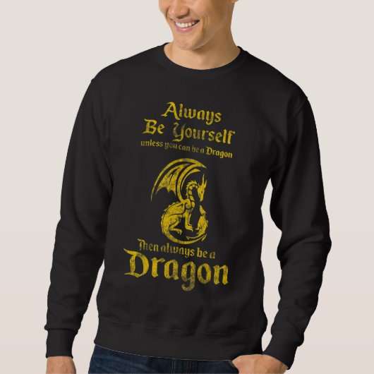 Sweatshirt Dragons Dragons Mythiques Diststressés (Devant)