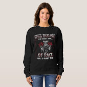 Sweatshirt Dragster Drag Racing Course Pilote de voiture Cour (Devant entier)