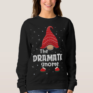 Sweatshirt Dramatique Gnome Famille Correspondant Noël Drôle 