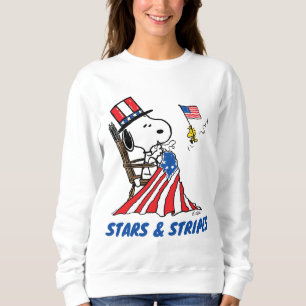 Sweatshirt Drapeau 4 juillet à coudre Snoopy