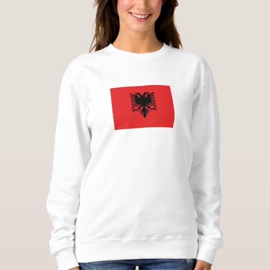 Sweatshirt Drapeau albanais patriotique (Devant)