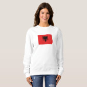 Sweatshirt Drapeau albanais patriotique (Devant entier)