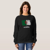 Sweatshirt Drapeau Algérie (Devant entier)