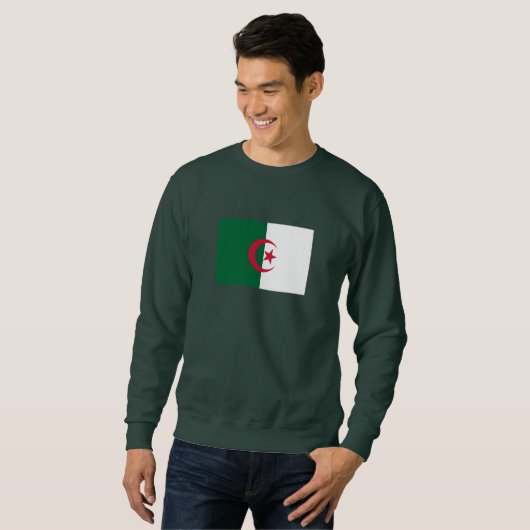 Sweatshirt Drapeau algérien patriotique (Devant entier)