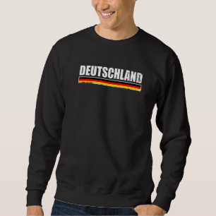 Sweatshirt Drapeau allemand Vintage Deutschland Allemagne 1