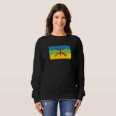 Sweatshirt Drapeau Amazigh Drapeau Berber Drapeau Kabyles (Devant entier)
