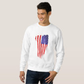 Sweatshirt Drapeau américain (Devant entier)