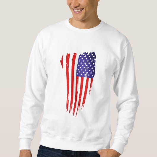 Sweatshirt Drapeau américain (Devant)