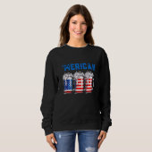 Sweatshirt Drapeau américain 4 juillet Boisson Ce (Devant entier)