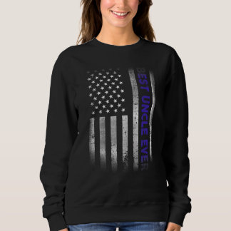 Sweatshirt Drapeau américain 4 juillet plat