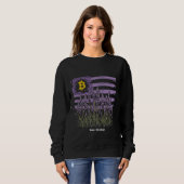 Sweatshirt Drapeau américain Bitcoin BTC Révolution Drôle Cry (Devant entier)