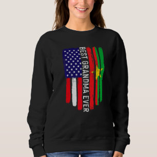 Sweatshirt Drapeau américain Burkina Faso Drapeau meilleur gr
