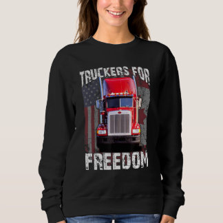 Sweatshirt Drapeau américain Canada Convoi pour la liberté du