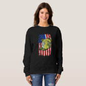 Sweatshirt Drapeau Américain Chou-Fleurs Les Agriculteurs Aim (Devant entier)