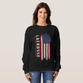 Sweatshirt Drapeau américain de crosse (Devant entier)