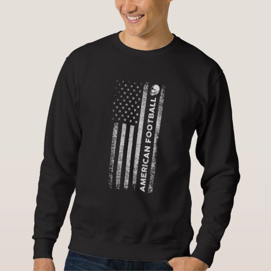 Sweatshirt Drapeau américain de football (Devant)