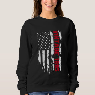 Sweatshirt Drapeau américain de naissance 1995 pour anniversa