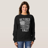 Sweatshirt Drapeau américain de qualité supérieure pour valet (Devant entier)
