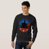 Sweatshirt Drapeau américain de Washington Dc Capitol Hill (Devant entier)
