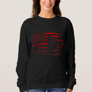 Sweatshirt Drapeau américain Dirt Vélo Vêtement - Dirt Vélo M