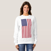 Sweatshirt Drapeau américain, Drapeau américain (Devant entier)