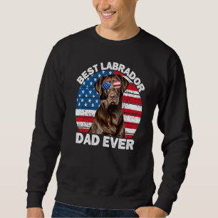 Sweatshirt Drapeau américain Drapeau Brown Chocolat La