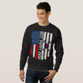 Sweatshirt Drapeau américain Drapeau Corée du Sud Meilleur ap (Devant entier)