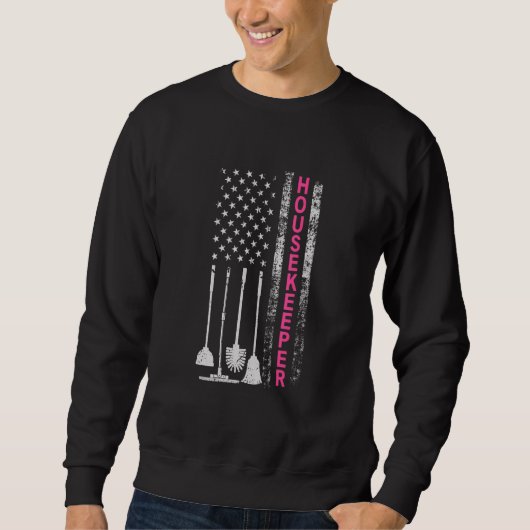 Sweatshirt Drapeau américain du ménage (Devant)