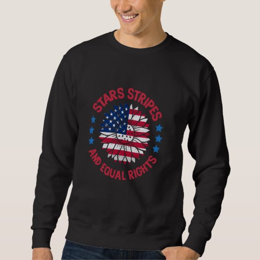 Sweatshirt Drapeau américain Egalité des droits Droits des fe (Devant)