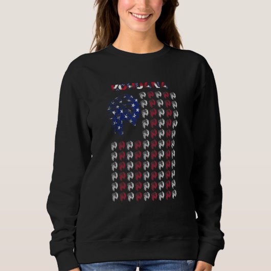 Sweatshirt Drapeau américain en chef des Indiens de Kohuana 4 (Devant)