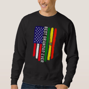 Sweatshirt Drapeau américain et drapeau bolivien Meilleur gra