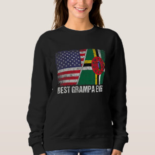 Sweatshirt Drapeau américain et Drapeau de la Dominique Meill