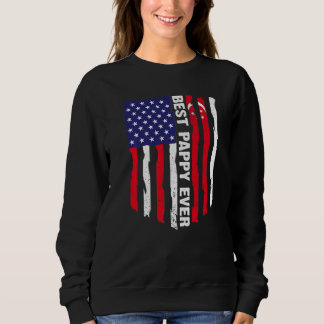 Sweatshirt Drapeau américain et drapeau de Singapour meilleur