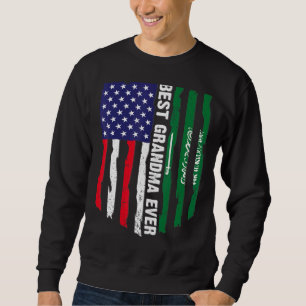 Sweatshirt Drapeau américain et drapeau saoudien Meilleur gra
