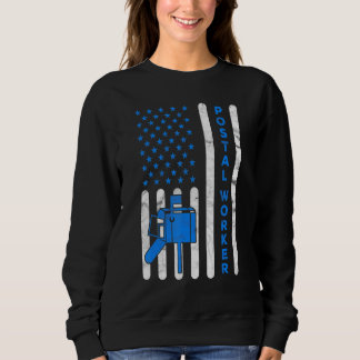 Sweatshirt Drapeau Américain Facteur Postal Livraison Facteur