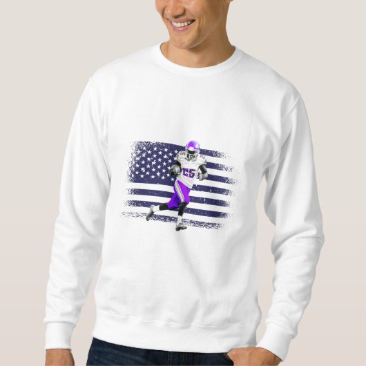Sweatshirt Drapeau américain Fan Jersey Shirt USA (Devant)