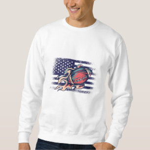 Sweatshirt Drapeau américain Fan Jersey Shirt USA